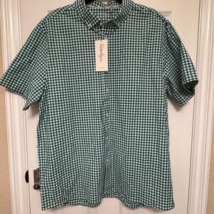Walter Hagen Green Plaid Casual Shirt